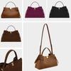 YUZEFI Potsticker Retro Suede Tote Handbag for Autumn/Winter