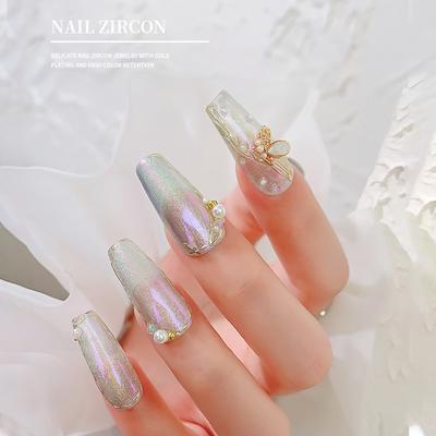 Farmece 3D pentru Artă pe Unghii Strassuri Zirconiu pentru Unghii Pietre pentru Unghii Aliaj Fluture Cristale pentru Unghii Diamante pentru Decorare Artă pe Unghii DIY