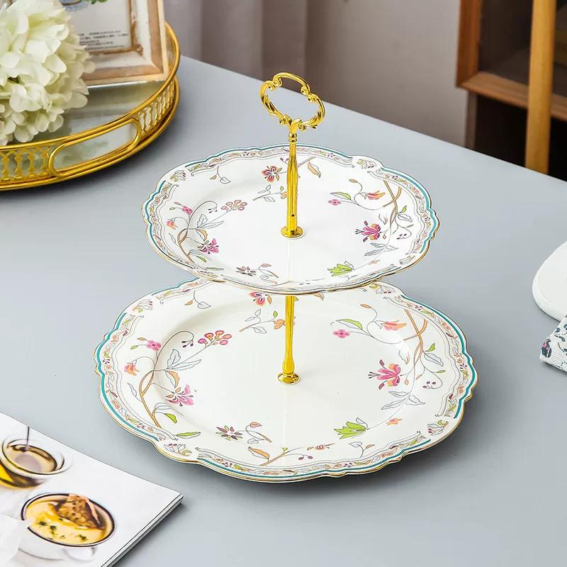 Vintage Floral Bone China Coffee Tea Set, Retro Rose Ceramic Teapot Cup Saucer, Elegant British Style Tableware for Afternoon Tea