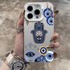Blue Evil Eye Case for Apple iPhone 17 Air, iPhone 16 Pro, 15 Pro, and New 14 Pro