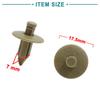 ACROPIX 20pcs Push In Car Door Trim Fender Rivet Retainer Clip Universal 7mm Hole Diameter Beige