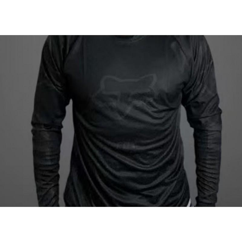 Mens Quick-Dry Long Sleeve Cycling Jersey Mountain Bike Downhill Shirt UV Protection Sport Top