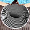 Round Beach Towel Psychedelic Surrealism Beach Blanket,Soft Comfortable Anti-Sand Absorbent Quick-drying Pool Towel Picnic Mat