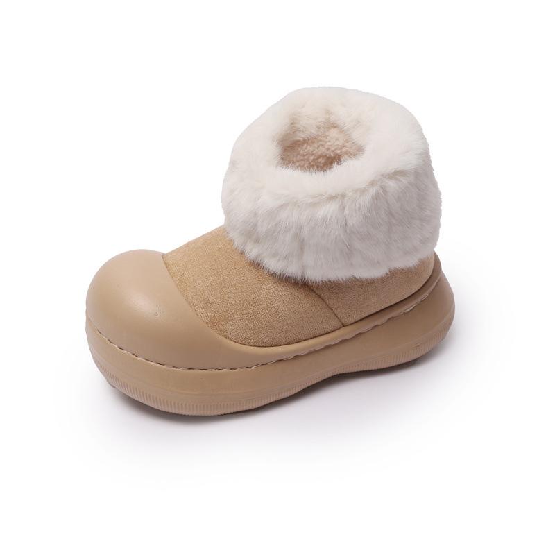 Girls snow boots winter children's plush cotton boots 2025 new girls thickened cotton shoes warm winter shoes tide