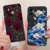 For Infinix Hot 12 Play 12i Cute Flower Butterfly Cat Painted Case For Infinix Hot12i 12Play Black Silicone Soft Phone Cases