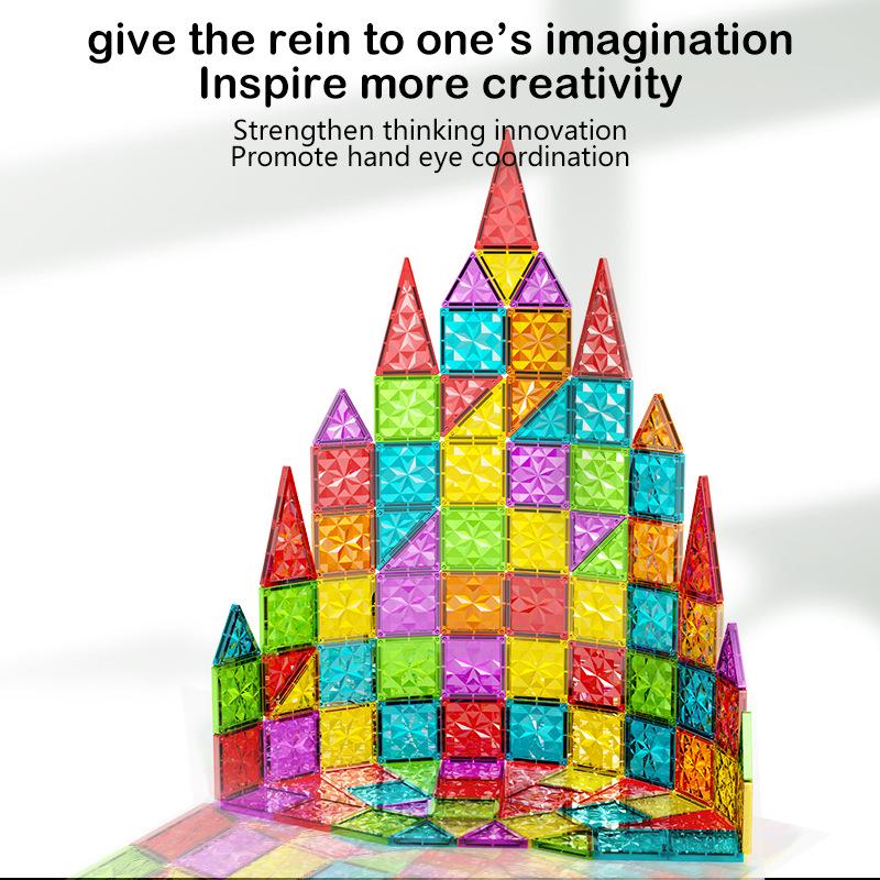 Multicolor Magnetic Window Tiles: Strong, Educational Building Blocks for Children
