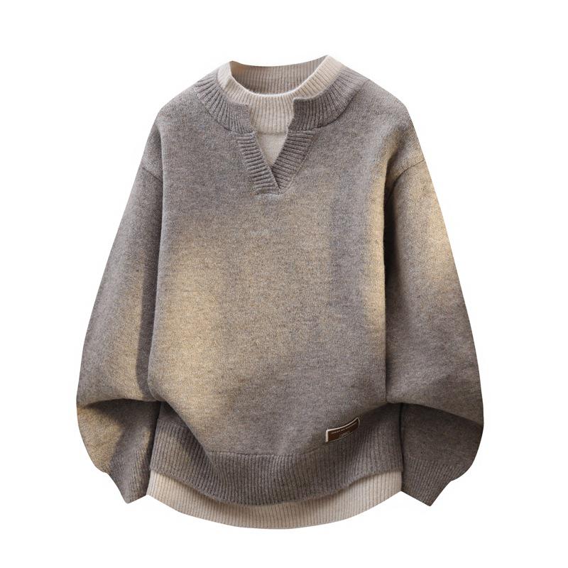 Men s Trendy Loose Knit Two-Piece Sweater - Warm, Fashionable, Versatile Casual Wear L