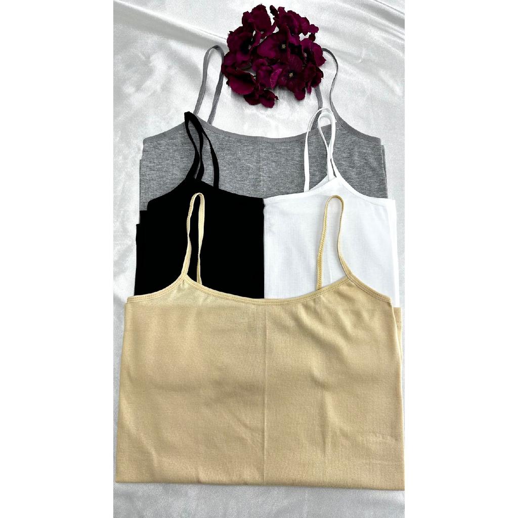 Women's Lycra 4-piece Rope Strap Basic Black White Skin Gray Economical Women's Athlete