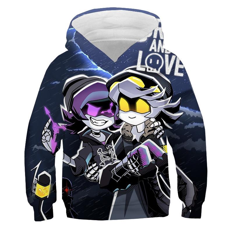 Harajuku Murder Drones Hanorace Hanorac Copii Desene Animate Imprimare 3D Băieți Fete Pulover Topuri Casual Streetwear Toamnă Haine Y2k