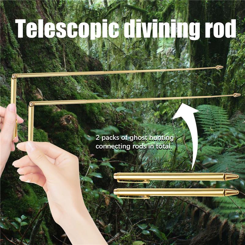 Premium-2PCS Dowsing Rods, Retractable Divining Rods, Portable Pen Shape L Rods, For Ghost Hunting Tools, Divining Water Etc.