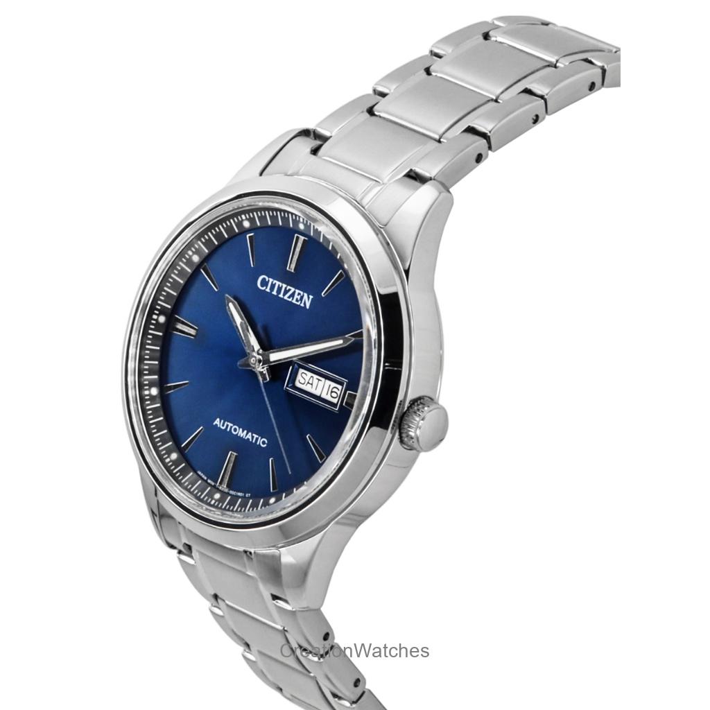 Citizen Stainless Steel Blue Dial Automatic NY4058-79L Men's Watch
