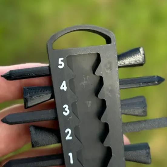 Adjustable Golf Tee Height Tool Precision Tee Height Setter for Consistent Swings Multi-functional Tee Holder for Golf Bags