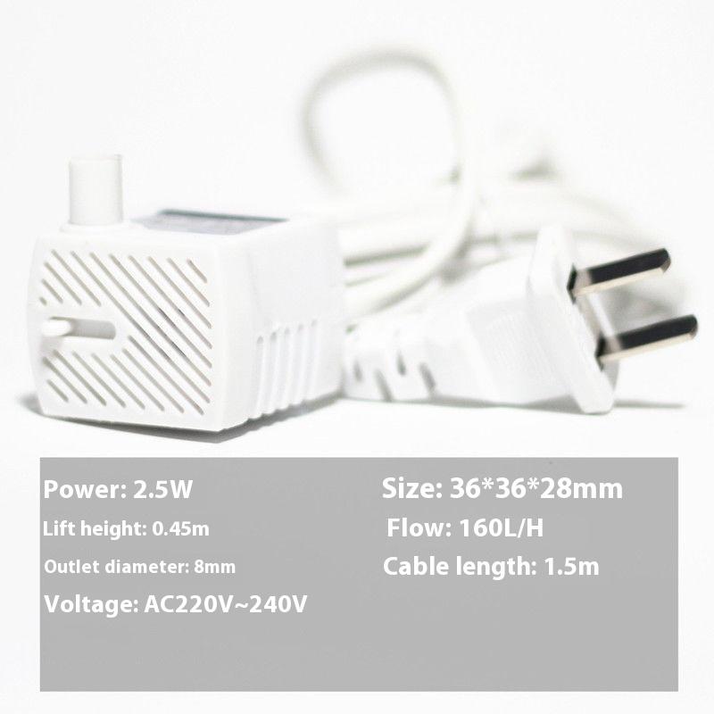 

Ultra-Quiet Submersible Water Fountain Pump Filter for Fish Pond Aquarium Tank Fountain AC220V