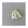 Children's Hats Autumn and Winter New Baby Knitted Pullover Hats for Boys and Girls Smiling Face Ear Protection Hats