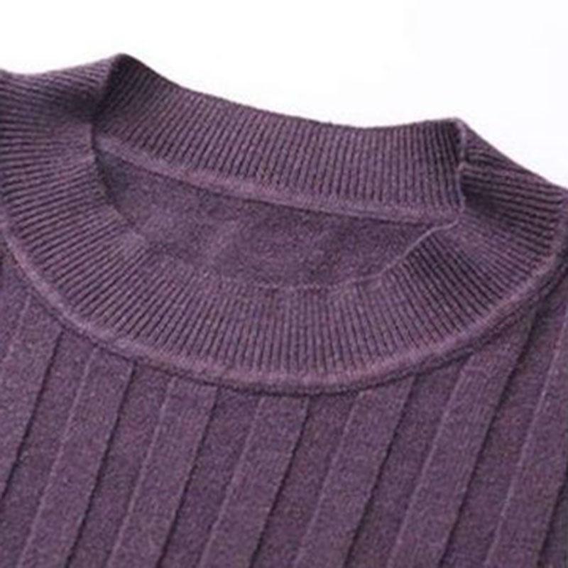 Sweater for Women Autumn Winter Lightweight Warm Knitted Stretchy Long Sleeve Tops