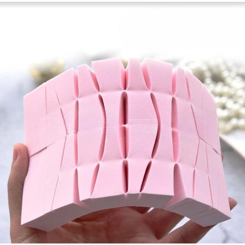 24Pcs Makeup Puff Triangle Face Foundation Cosmetic Women Beauty Makeup Wedges Sponge Wet and Dry Use