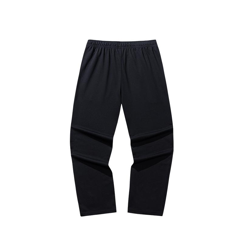 Anta Basketball Series Solid Color Mid-Waist Drawstring Breathable Versatile Straight-Leg Sports Pants Men Bottoms 152531329-1