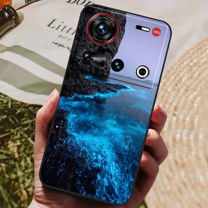Pro pouzdro ZTE Nubia Z70 Ultra 5G 6,85'' Černé silikonové TPU měkký kryt telefonu pro Nubia Z70 Ultra Ochranné zadní kryty Z 70 Ultra
