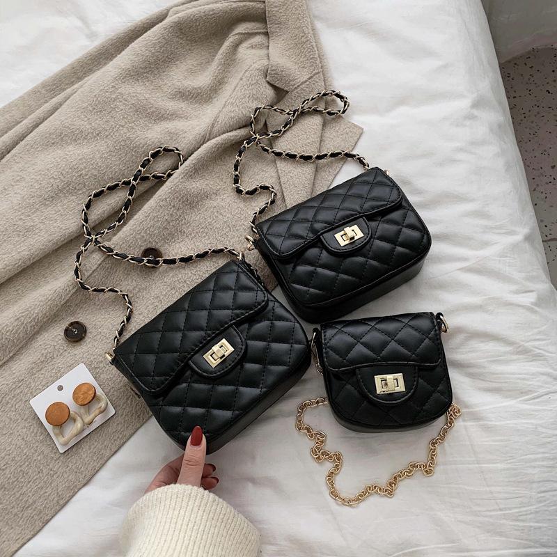 Internet Celebrity Small Bag Women 2025 Popular New Trendy Korean Version Shoulder Versatile Messenger Ins Fashion Diamond Chain Bag