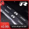 For VW VOLKSWAGEN 2026 New Car Door Sill Protector Plate Trunk Threshold Stickers for Volkswagen R LINE RLine Polo Caddy Golf Je
