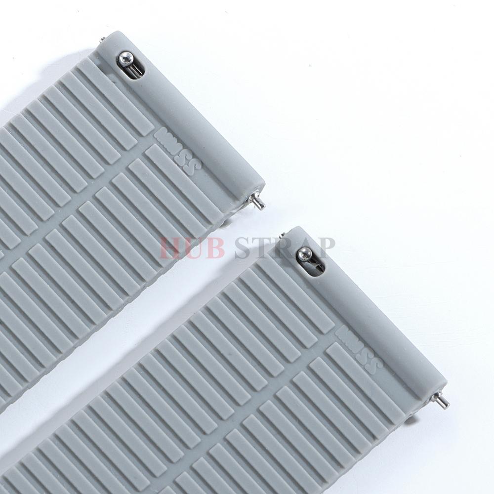 18mm 20mm 22mm 24mm Soft Rubber Strap Silicone Watch Band for Seiko for Rolex Bracelet Quick Release Sport Replacement Wristband