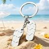 Portable Simulated Car Model Keychain Zinc Alloy Bag Charming Beach Slippers Pendant  for Women Men