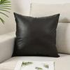 1 Stück Dick Wasserdicht PU Kissenbezug Einfarbig Europäischer Stil Luxus Lendenstützkissen für Sofa Wohnzimmer Büro Dekor