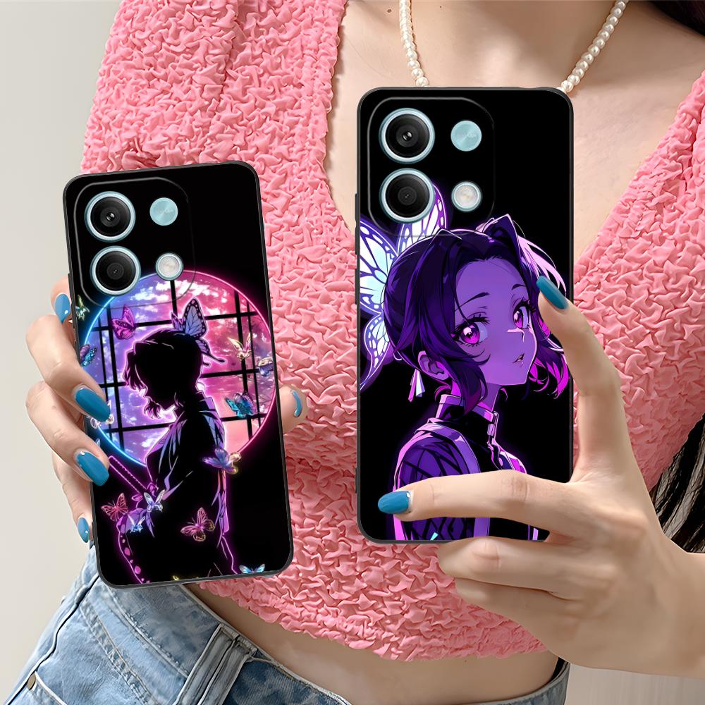 Blade Extinction Shinobu Phone Case for Xiaomi Redmi Note 14 13 12 11 S Pro Plus 4G 5G Colorful Printing Cover Cellphones Cover