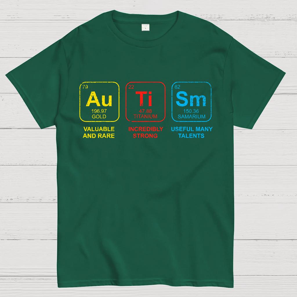 Autism Periodic Table Cotton Summer Casual Cool Loose T-Shirt