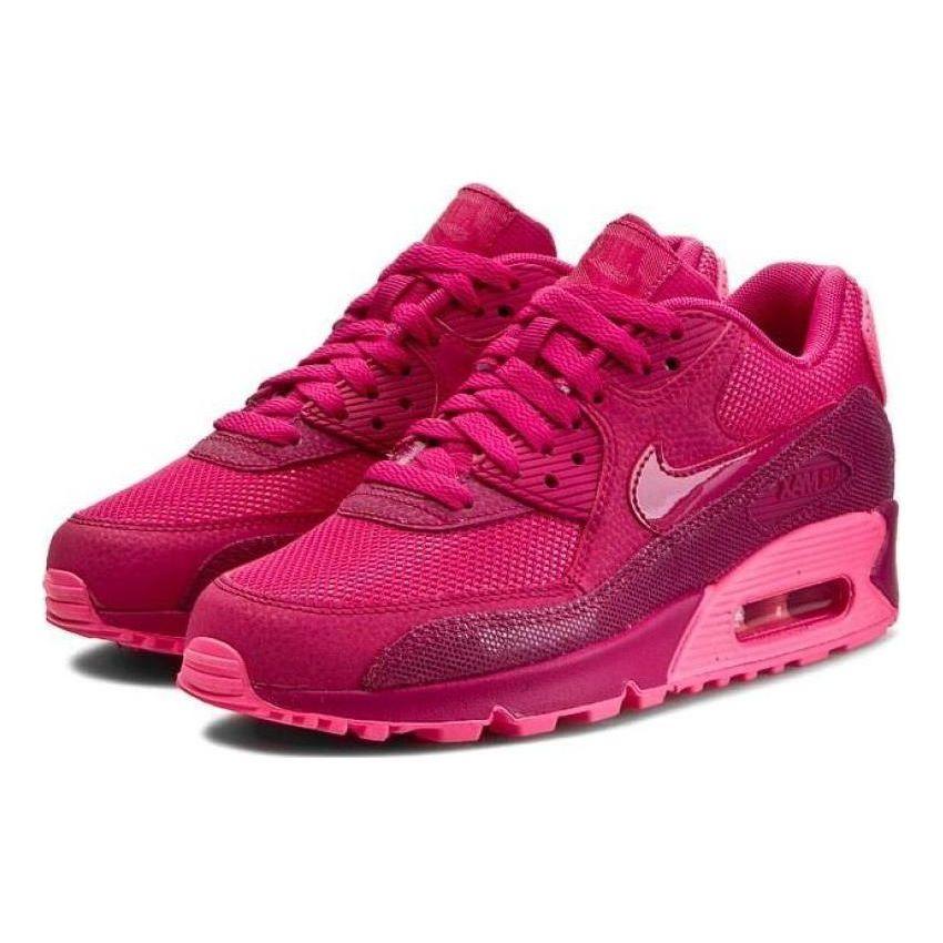Nike Air Max 90 Premium Fireberry Women Sneakers Pink Pink-Powder 443817-600