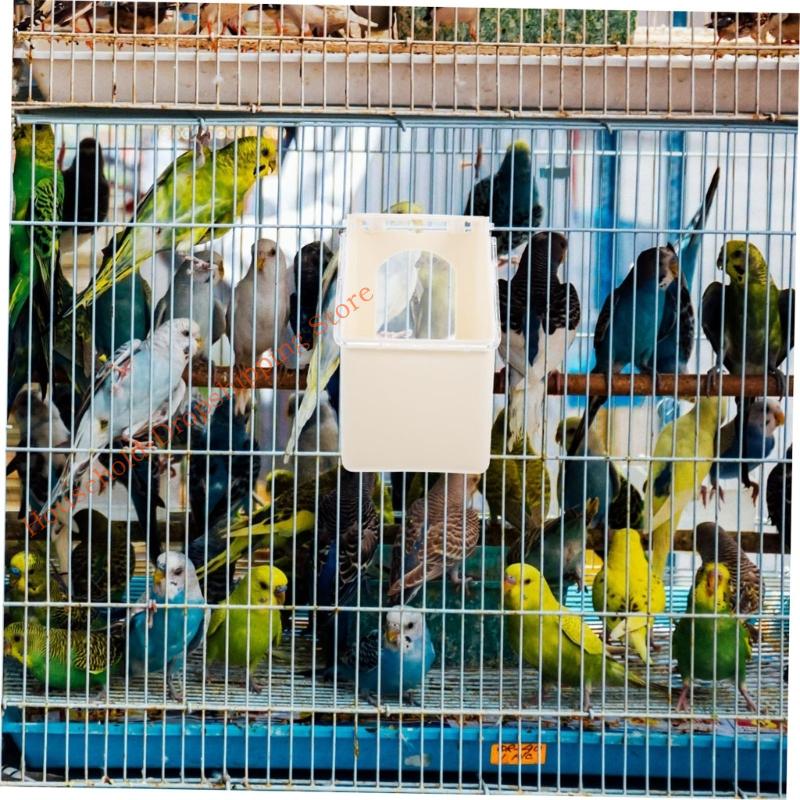 Space Saving Hanging Pigeons Feeders for Pigeons Parrots and Birds Cages Easyly To Clean Refillable Universals Use