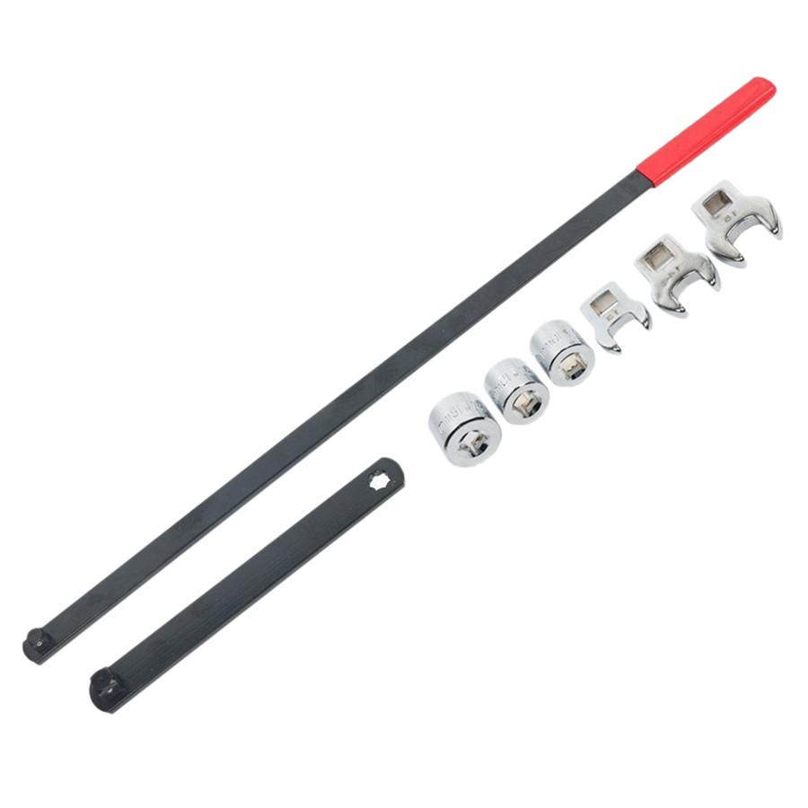 8PCS Heavy Wrench Serpentine Belt Tension Service Tool Kit Automotive Repair Socket Set