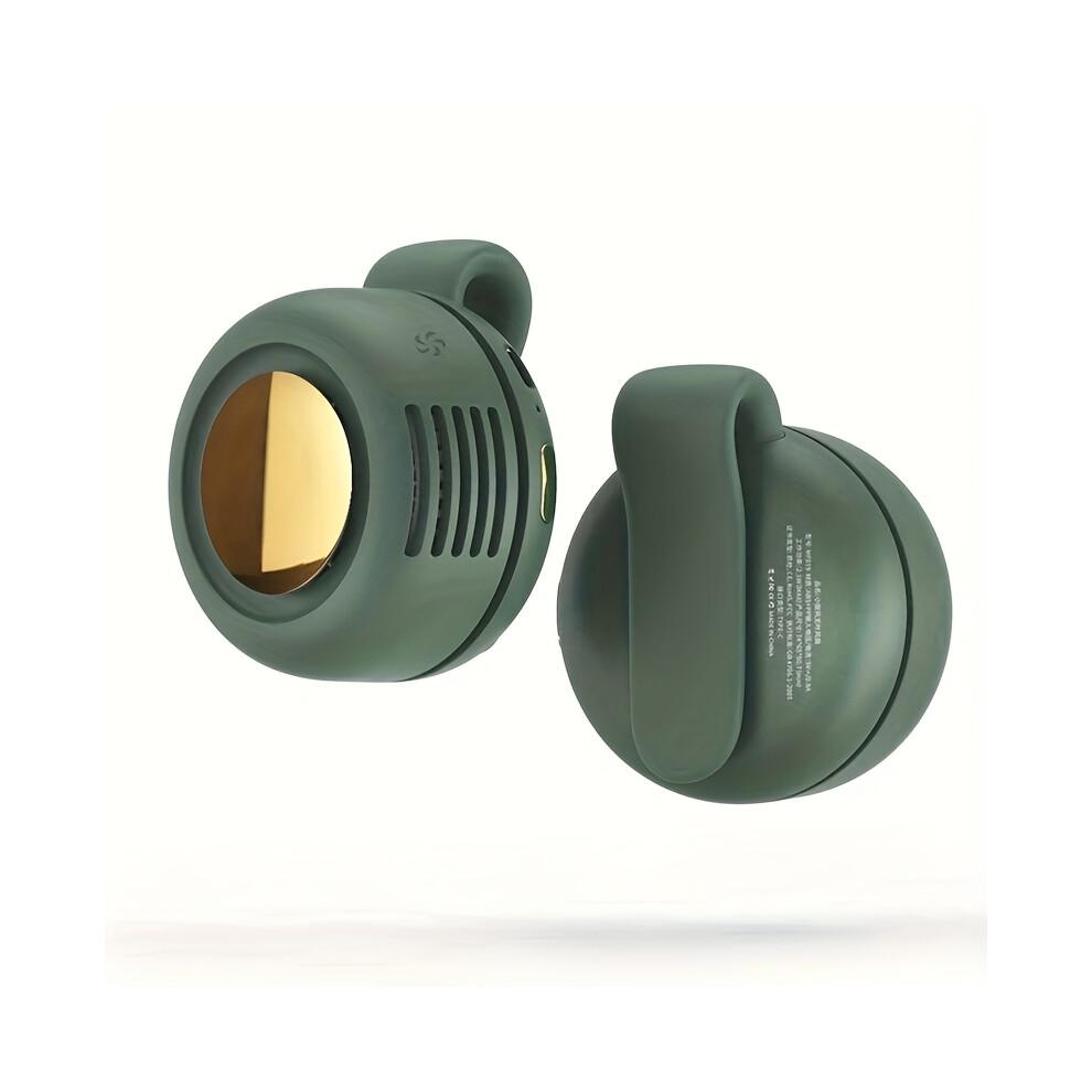 (Green) Portable Mini Fan With 3-Speed Adjustment, USB Charging, 900mAh Battery For Long-Lasting Power, Lightweight And Rotating Design