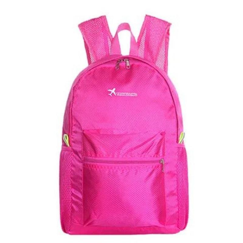New Nylon Backpack Women Large Capacity School Bag Solid Color Girls Travel Bags Students