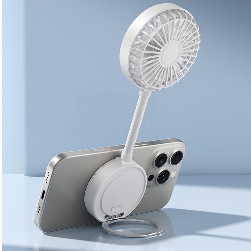 Creative Magnetic Desktop Mini Fan Outdoor Portable Handheld Folding Fan Magnetic Mini Fan
