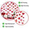 Valentine Checkered Hearts PVC Wall Sticker Self-Adhesive Removable for Home Decor