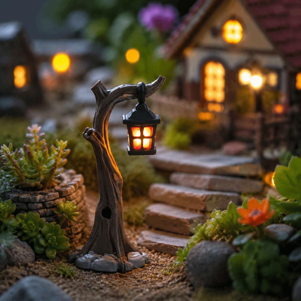 Decorative Micro Landscape Ornaments Retro Miniature Desk Ornament Tabletop Decor