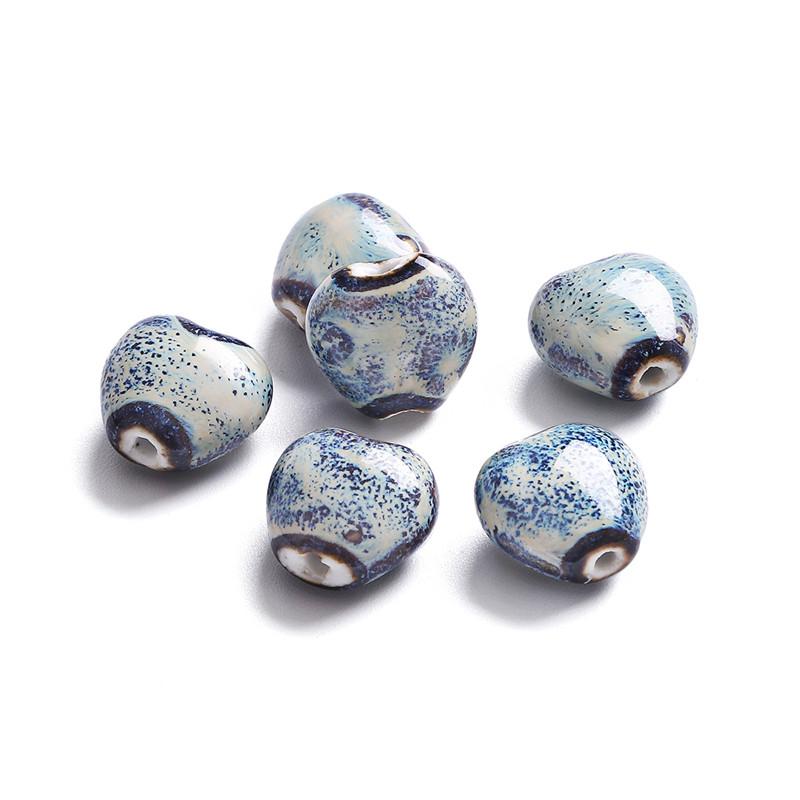 

16x15 мм 10 шт. глазурованные фарфоровые бусины в форме сердца с отверстиями для изготовления ювелирных изделий своими руками