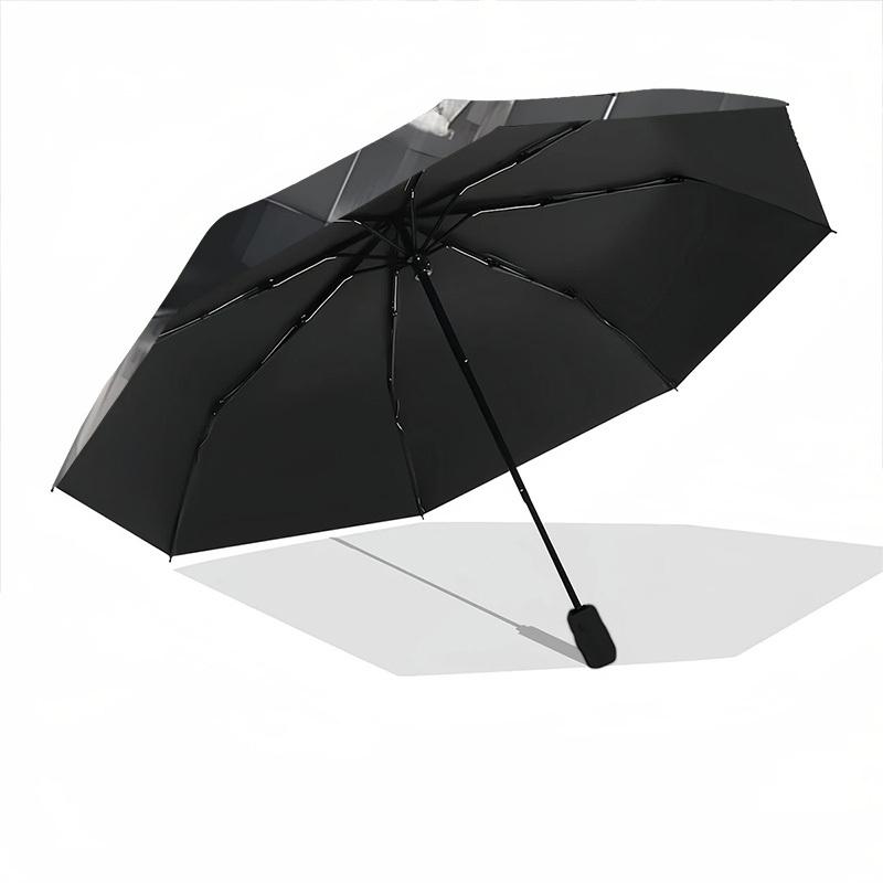 1pc Skull Hat Automatic Open/Close Umbrella with One-Touch Button, Compact Folding Canopy, Sturdy 8-Rib Windproof Design S22