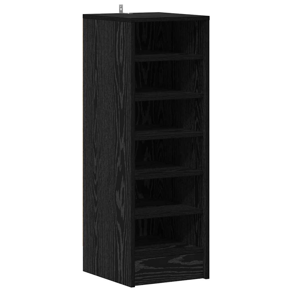 Shoe Cabinet Black Oak Effect 32 x 35 x 90 cm Particleboard