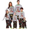 Parent-child Christmas Print Home Suit Long-sleeved Top And Pants