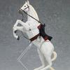 Horse Action Figure Movable Joints White Brown Horse Model 1/12 Battle Steed Figurine Desktop Decoration Collectible Ornament