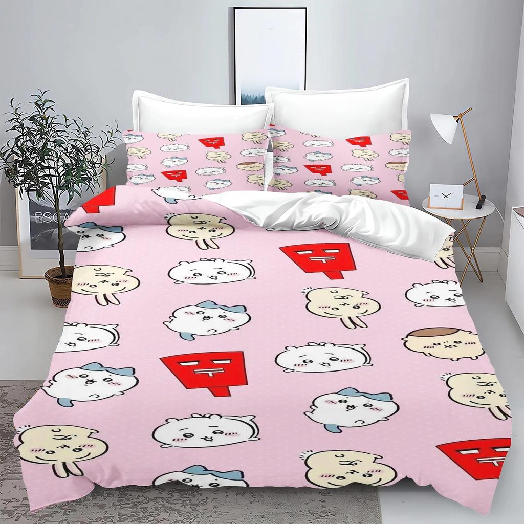 Chiikawa Bed Cover Collection Bed Cover 3-Piece Collection 1 Quilt Cover Universal, Suitable For Children And Adults Covers Twin Size Size Sets