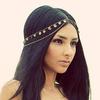 Headpiece Round Sequin Drop Layered Alloy Dance Head Chain Piece Headwear Women Hair Accessory