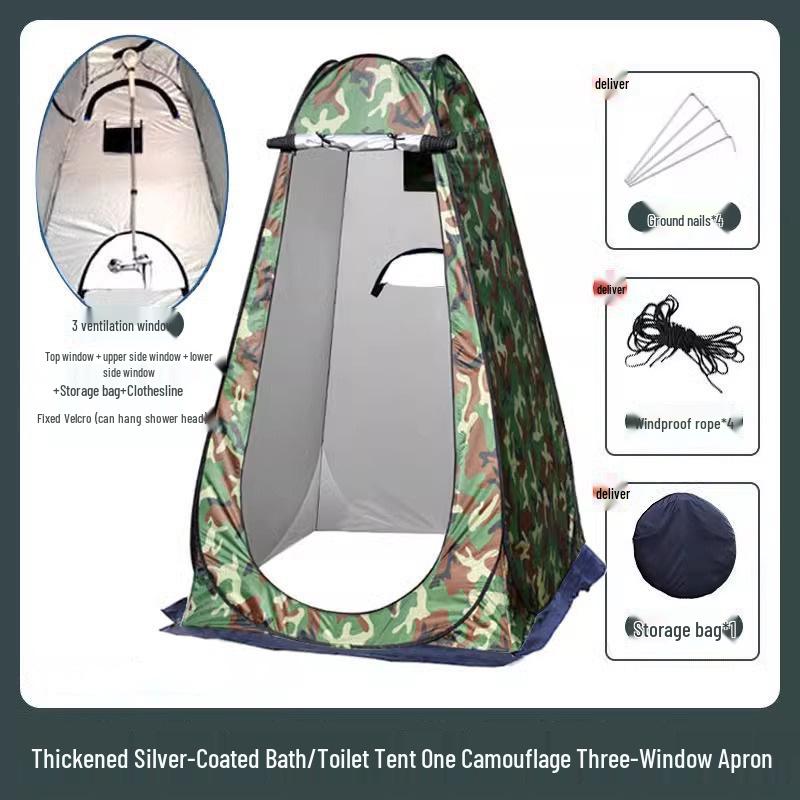 Tragbares Camping-Dusch- und Toilettenzelt - Outdoor-Privatsphäre-Unterstand