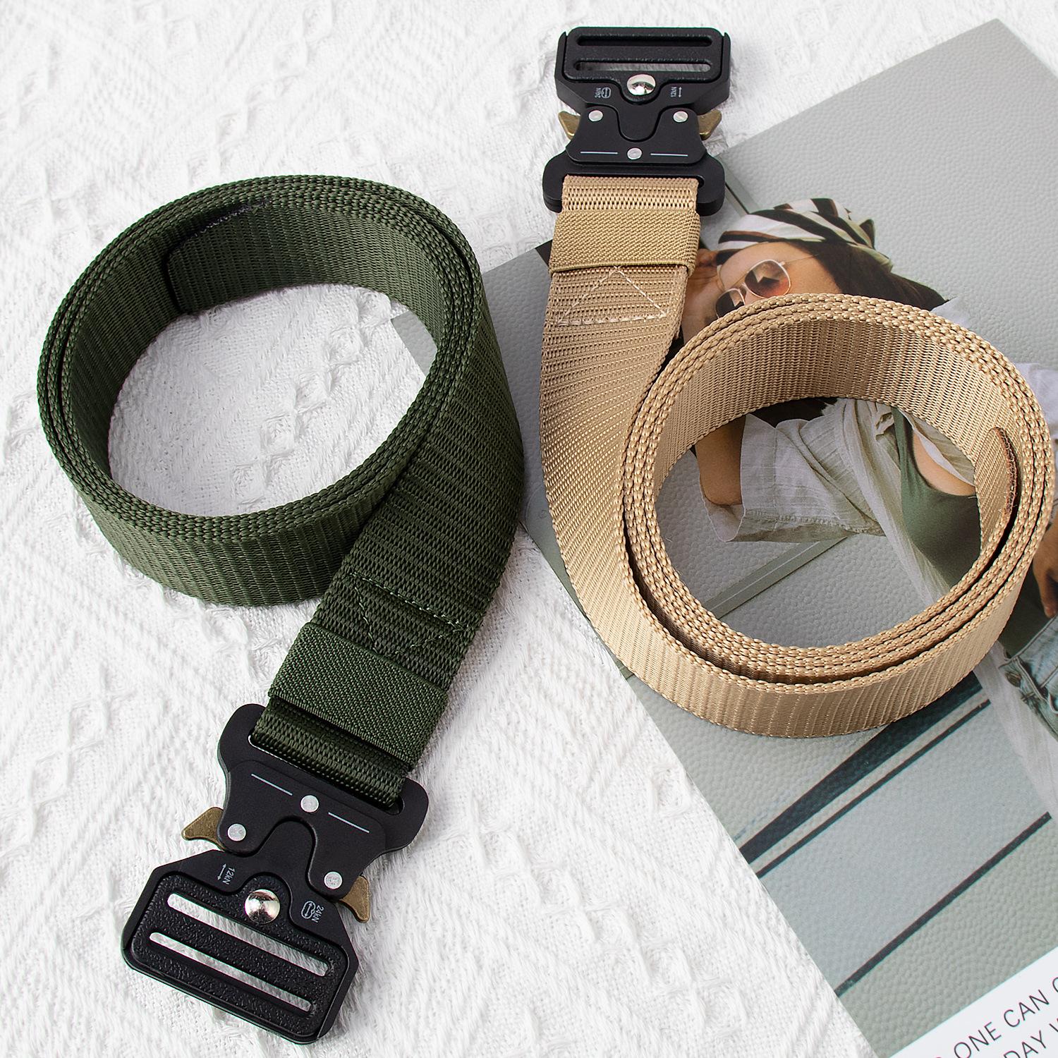 Ceinture Tactique Unisexe En Nylon - Ajustable 80-130 Cm, Plusieurs Couleurs - 11