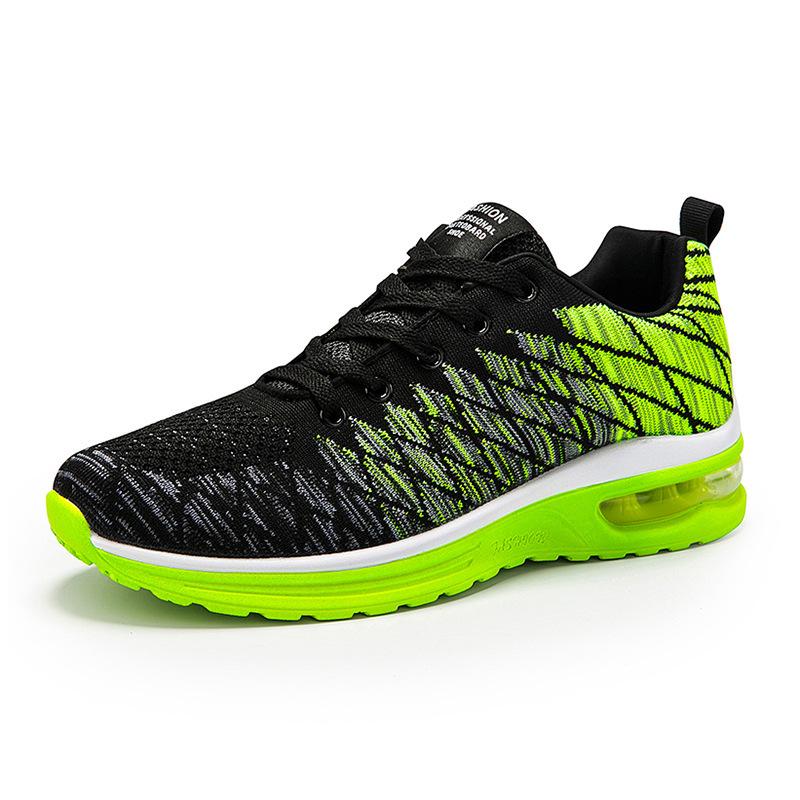 Summer men s and women s air cushion casual running sneakers fly-woven breathable mesh men s models 36