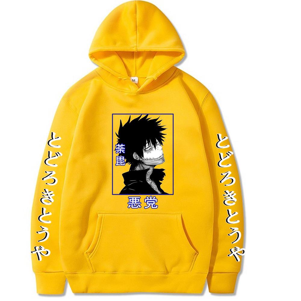 Japanese Anime Hoodie Dabi My Hero Academia Hoodie Harajuku Pullover Street Wear Unisex Autumn/Winter Plushed Brand Sweater