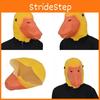 Playful Yellow Duck Animal Mask High-quality Latex Prop For Cosplay And Themed Parties