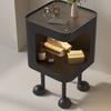 Nightstand 30x30x50cm Minimalist Modern Compact Bedside Table Corner Table with Open Compartment for Bedroom Living